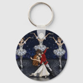 Nutkraker Snowflakes Sleutelhanger (Voorkant)