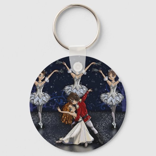 Nutkraker Snowflakes Sleutelhanger (Voorkant)