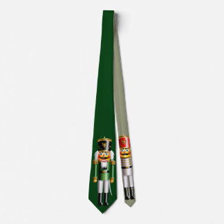 Nutkraker soldaten in groene en witte uniformen stropdas