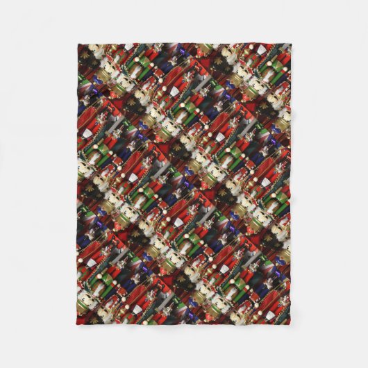 Nutkraker Soldaten Kerstmis Fleece Deken (Voorkant)