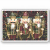 Nutkraker Soldaten Kerstmis Sticker (Voorkant)