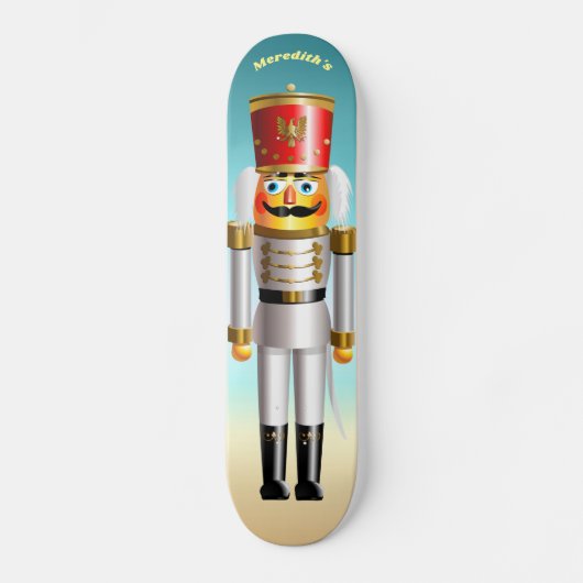 Nutkraker Speelgoed Soldaat in Hussar Uniform Skateboard (Voorkant)