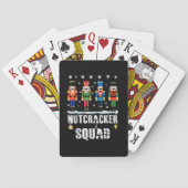 Nutkraker Squad Ballet Dance Funny Kerstmis Fami Pokerkaarten (Achterkant)