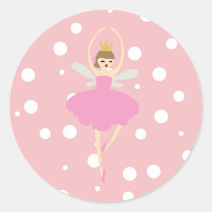 Nutkraker Sugar Plum Fairy Classic Round Sticker