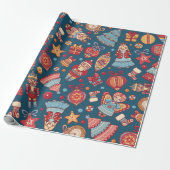 Nutkraker Sweets Cadeaupapier (Uitgerold)