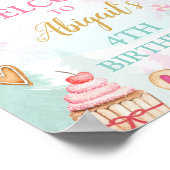 Nutkraker Welkomstbord Land van zoet Poster (Hoek)