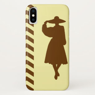 Nutmeg Cream Neutral Chevrons Mode iPhone X Hoesje