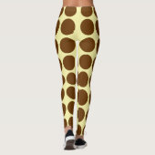 Nutmeg Cream Neutrale Stippen Leggings (Achterkant)