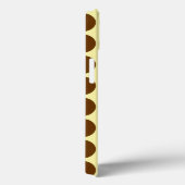 Nutmeg Cream Neutrale Stippen Mode Case-Mate iPhone Case (Achterkant / Rechts)