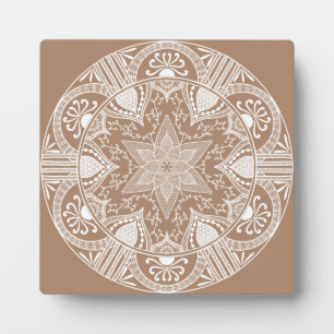 Nutmeg Mandala Fotoplaat
