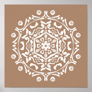 Nutmeg Mandala Poster