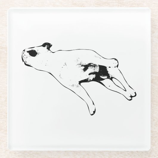 Nutmeg Pause Glazen Onderzetter (Voorkant)