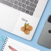 Nutmeg Spice Jar Sticker (Laptop met iPhone)