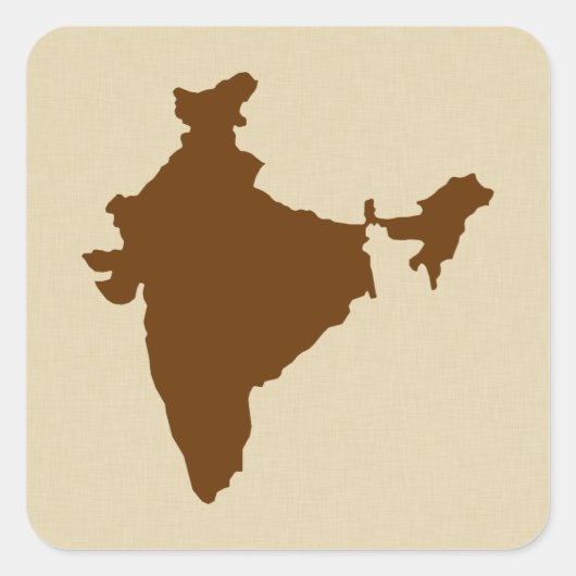 Nutmeg Spice Moods India Vierkante Sticker (Voorkant)