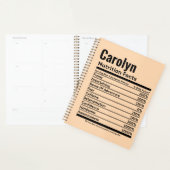 Nutrition Facts Drôle Nom personnalisé (Devant avec enveloppe)