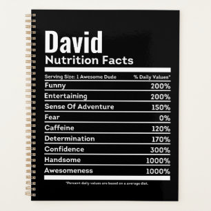 Nutrition Facts Drôle Nom personnalisé