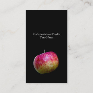 Nutritionist en gezondheid visitekaartje