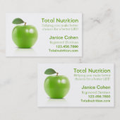 Nutritionist met Apple Visitekaartje (Voorkant / Achterkant)