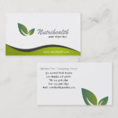 Nutritionniste - cartes de visite (Devant / Derrière)