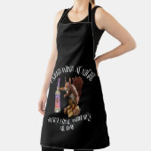 Nuts de hele dag - Funny Squirrel Wine Drinker Schort (Insitu)