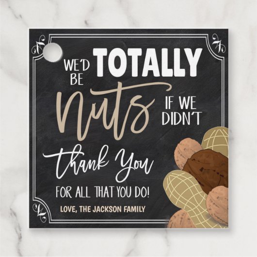 Nuts Gift Label (Voorkant)