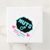 Nuts of No Nuts Pink|Blue Gender Reopenbaart Bedankjes Labels (In situ)