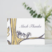 Nuts sur vous Écureuils Mariage Merci (Debout devant)