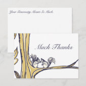 Nuts sur vous Écureuils Mariage Merci (Devant / Derrière)