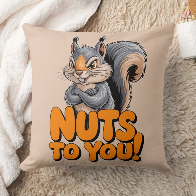 Nuts To You Squirrel Kussen (Deken)