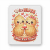 Nuts Valentine's Day Sticker (Voorkant)