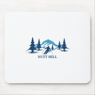 Nutt Hill Wisconsin Ski Resort Skiën Skier _1 Muismat