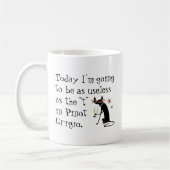 Nutteloos als de T in Pinot Grigio Funny Wine Koffiemok (Links)