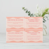 Nutteloze denkstijlen Moderne perzik set Kaarten 3 (Staand voorkant)