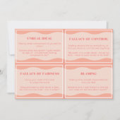 Nutteloze denkstijlen Moderne perzik set Kaarten 4 (Voorkant)