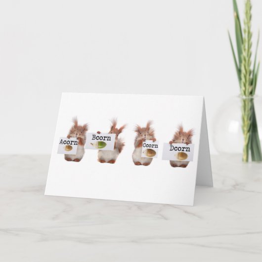 Nuttige eekhoorns kaart (Voorkant)