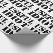 NUTTIGE IDIOOT CADEAUPAPIER (Hoek)