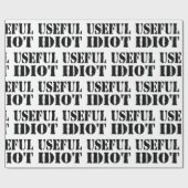 NUTTIGE IDIOOT CADEAUPAPIER (Vlak)