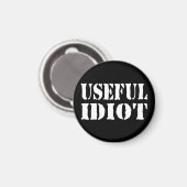 NUTTIGE IDIOOT MAGNEET (Voorkant / Achterkant)