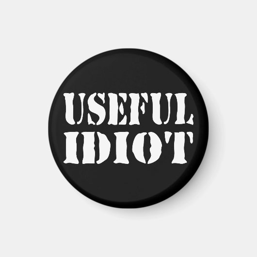 NUTTIGE IDIOOT MAGNEET (Voorkant)