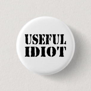 NUTTIGE IDIOOT RONDE BUTTON 3,2 CM