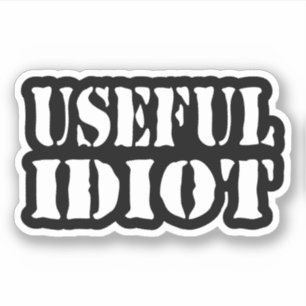 NUTTIGE IDIOOT STICKER