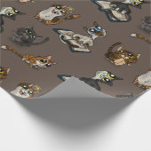 Nuttige studiecatten cadeaupapier (Hoek)