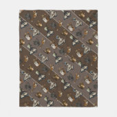 Nuttige studiecatten fleece deken (Voorkant)