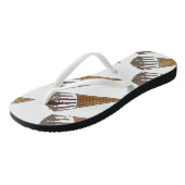 Nutty Buddy Chocolate Ice Cream Sweet Shoppe Cone Teenslippers (Schuin)