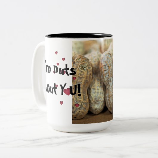 Nutty Couple Tweekleurige Koffiemok (Voorkant links)