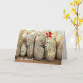 Nutty Couple Wedding Jubileum Kaart (Gele Bloem)