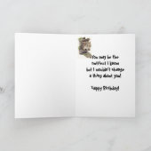 Nutty Friend Birthday Squirrel Card Kaart (Binnen)
