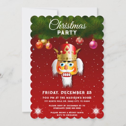 Nutty Nutcrackers kerstfeest Kaart (Voorkant)