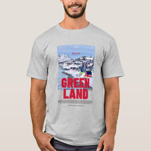 Nuuk Groenland Kleurrijke Huizen Film Poster T-shirt