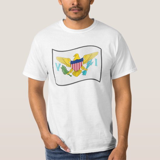 Nuvola Us Maagdeneilanden, Verenigde Staten T-shirt (Voorkant)